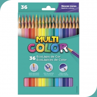 ECOLÁPIS MULTICOLOR 36 CORES