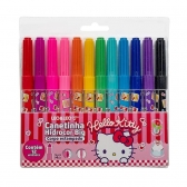 CANETINHA HELLO KITTY 12 CORES