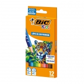 LÁPIS DE COR BIC 12 CORES